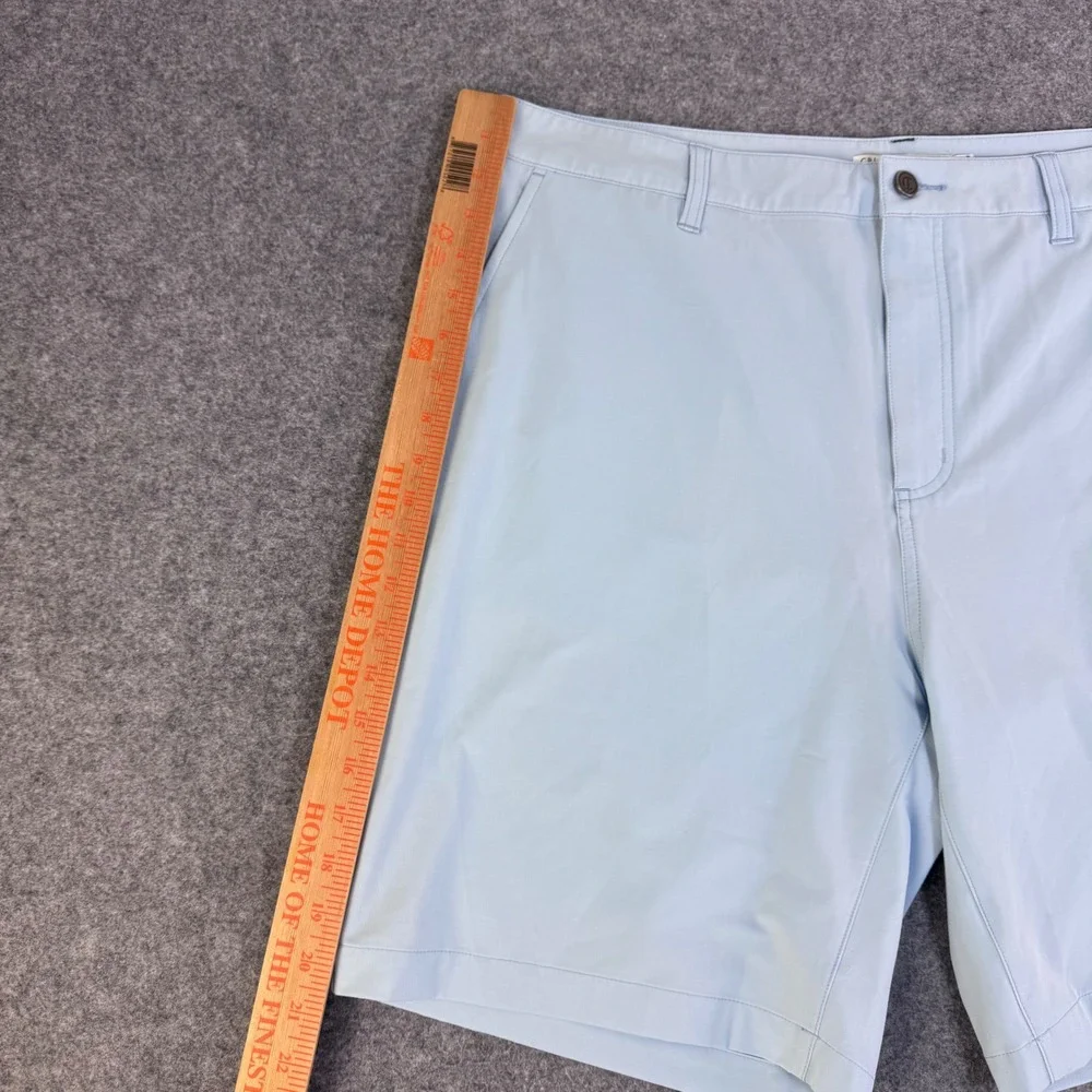 Criquet Mens Performance Golf Shorts Light Blue Flat Front Size 38 Austin TX